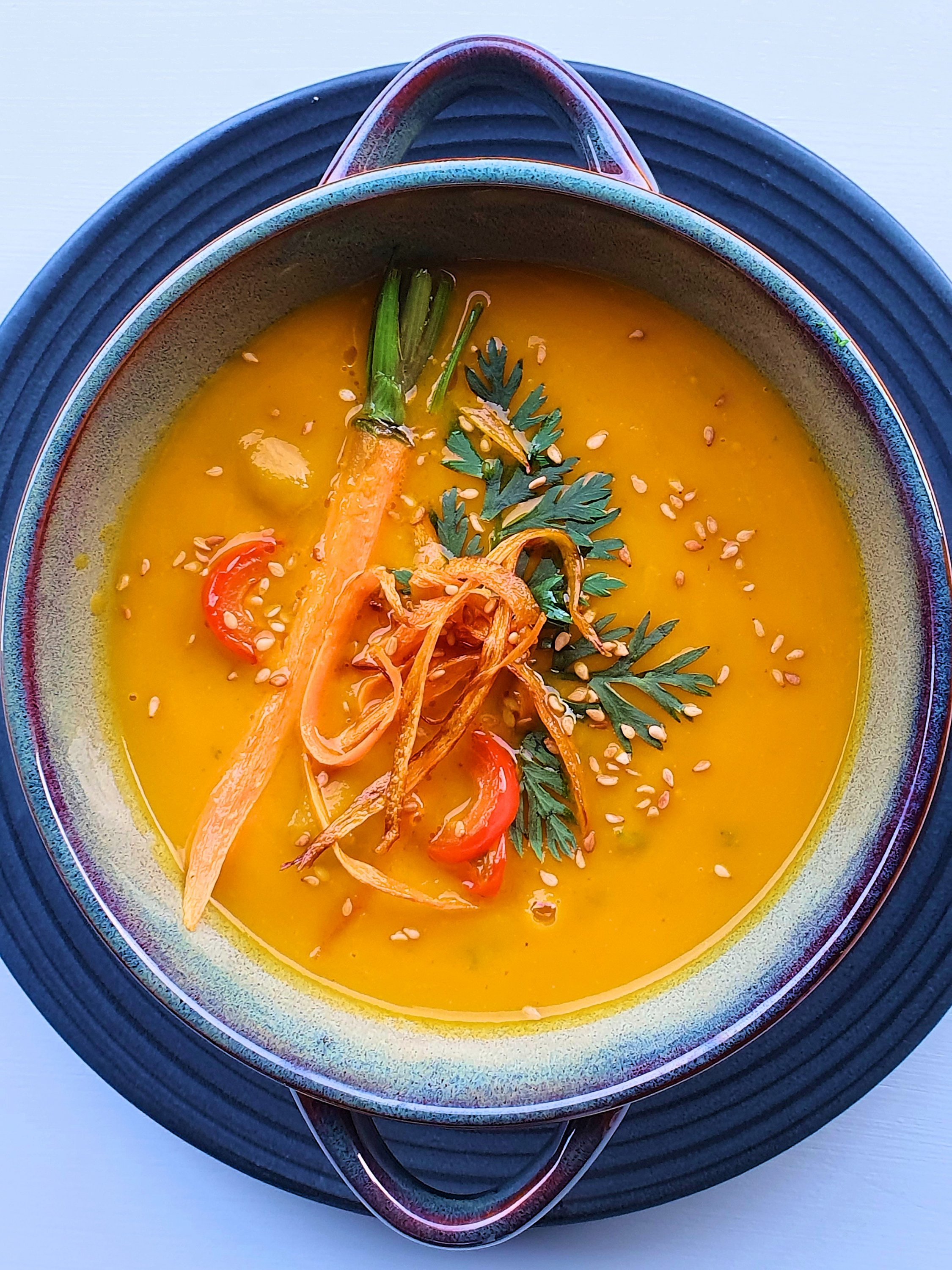 Möhren-Paprika-Suppe asiatisch angehaucht – Iris Lowcarbküche